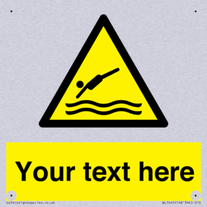 Custom Warning diving area